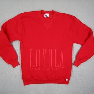Vintage ACI Loyola Marymount University Sweatshirt Red Crewneck Medium USA Made